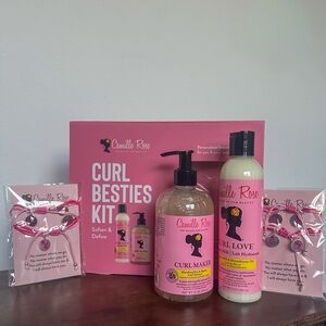 Camille Rose Curl Besties Hair Care Kit/W Friendship Bracelet Jeweley